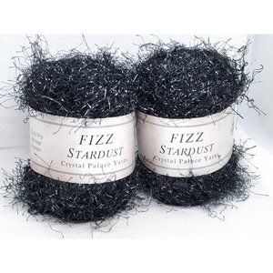Fizz Stardust Crystal Palace 120yd/50gr Wide Range Of Gauges Poly/Lurex Yarn